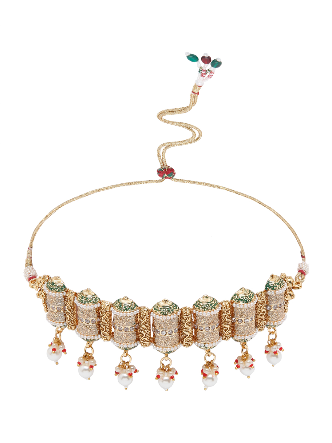 YouBella Jewellery Celebrity Inspired Gold Plated Necklace Jewellery Set for Girls and Women